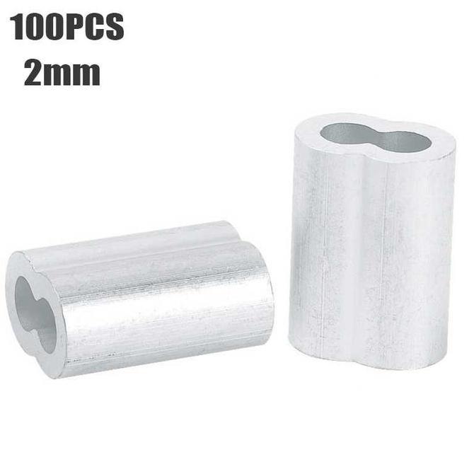 LIJITOH Klem Seling Ferulle  2mm/3mm Crimp Claim Ferulle Penjepit Seling Asli