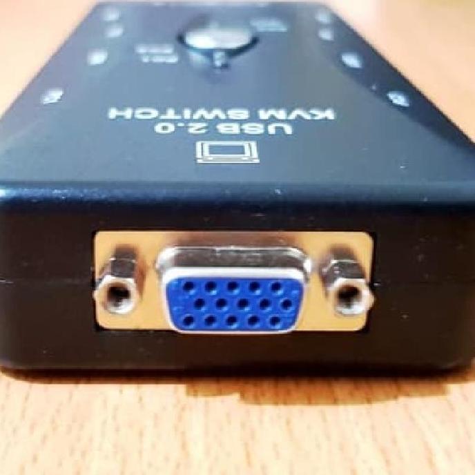 Tick- Kvm Switch 4 Port Usb Alat Untuk 1 Keyboard Ke 4 Monitor Vga 4 Pc Komputer Ke 1 Monitor