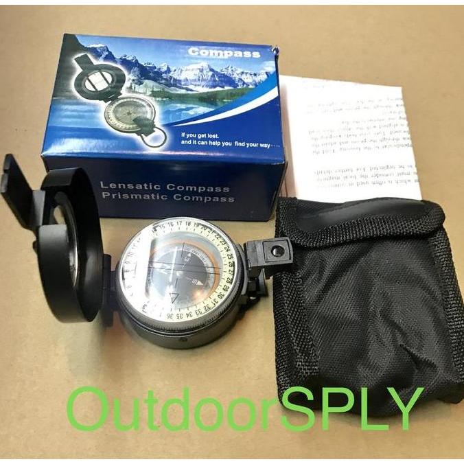 Escursio- Dc60-1B Professional Military Compass Lensatic Prismatic Kompas