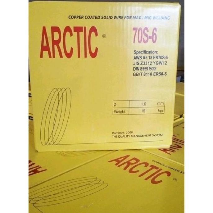 ARTIC Kawat Las Co2 1mm 15kg/Kawat Las Mig Besi 1mm 70S - 6 15kg