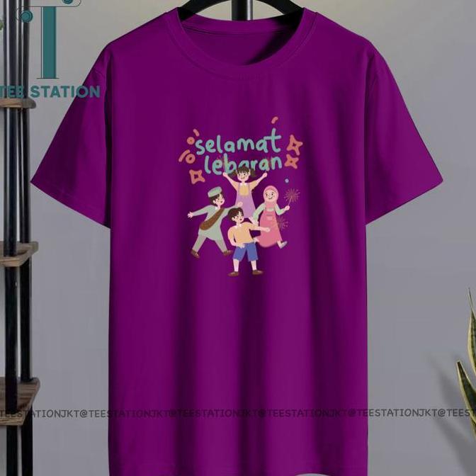 TEE STATION KAOS LEBARAN KEMBANG API LUCU IDUL FITRI T-SHIRT FASHION WANITA PRIA COWOK CEWEK KATUN P