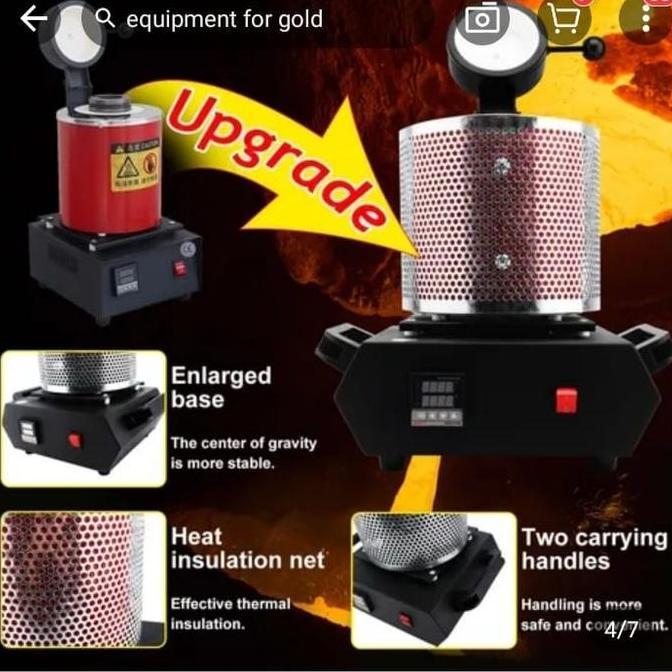 Melting Furnace Pelebur Emas,Timah,Tembaga Suhu Tinggi / Mesin Alat  Lebur Listrik Emas,Perak,Timah,