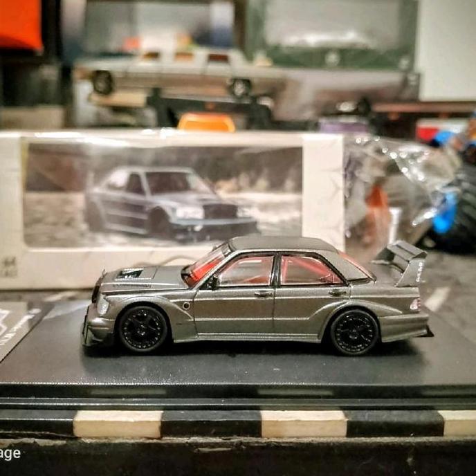 DIECAST RHINO MODEL MERCEDES BENZ W201 190E GREY AG27