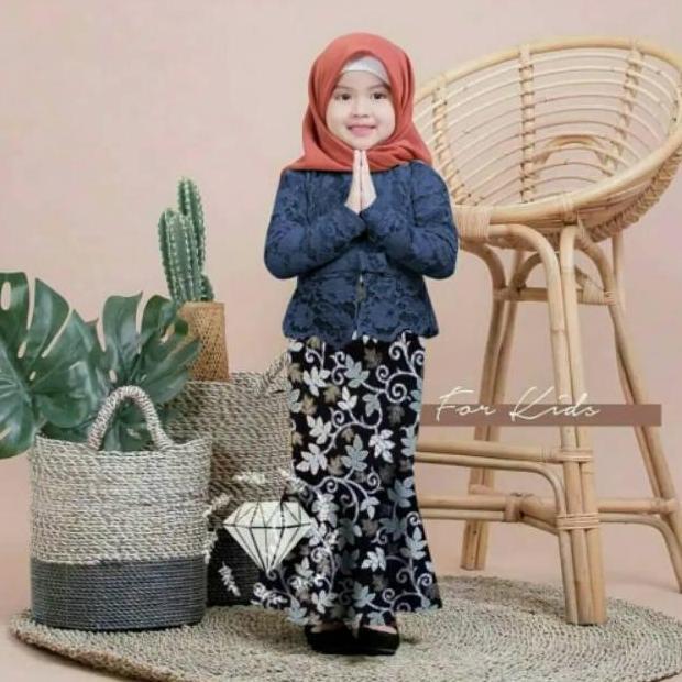 Setelan Kebaya Anak / Kebaya Modern Muslim SHIREN KIDS Brukat