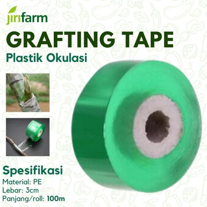 Grafting Tape 3Cm / Plastik Okulasi Setek Batang Akar 100M/Roll Allshop