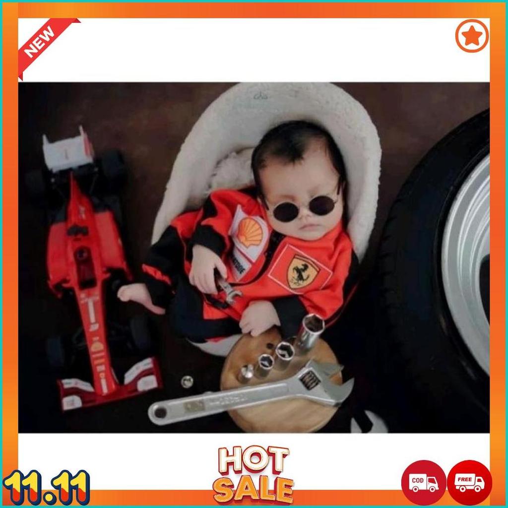 Baju Anak Pembalap Kostum Racing Anak Free Topi Stelan Pembalap Bayi Termurah [J6]