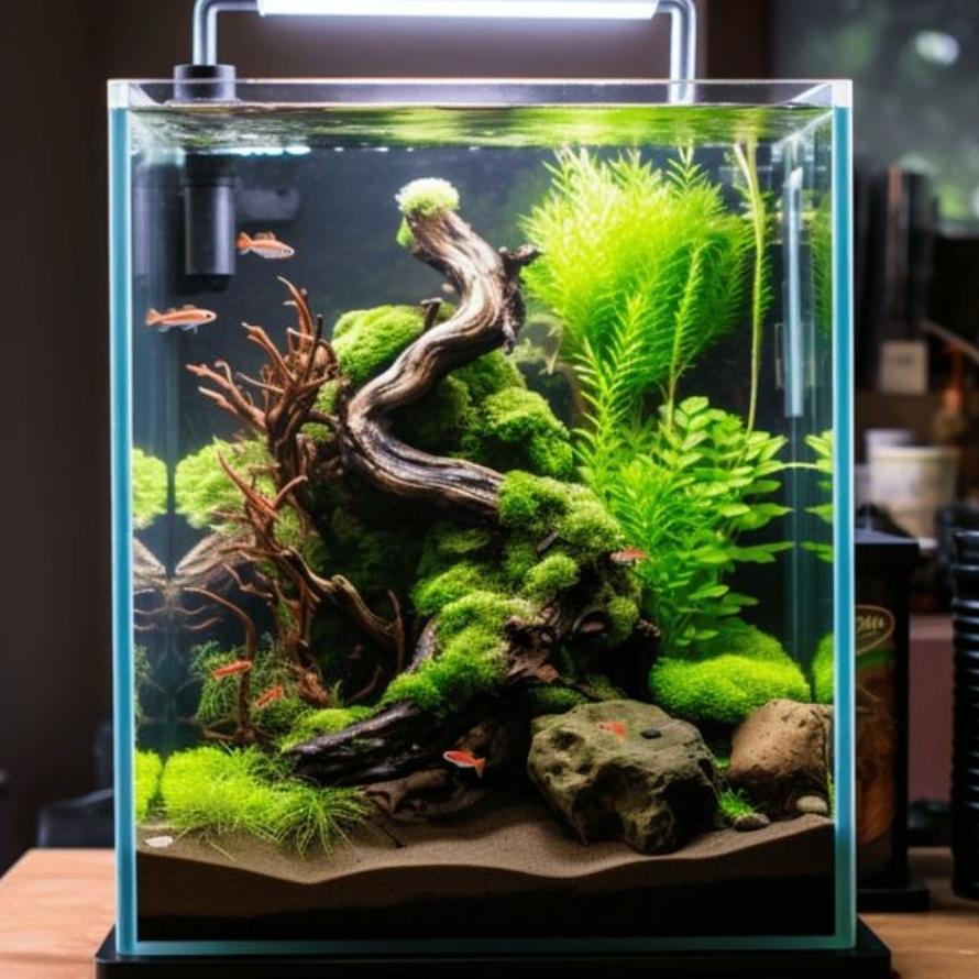 (Khusus Instant) Aquarium Kaca Nano Tank Aquascape Terrarium 20X20X25 / 20X15X20