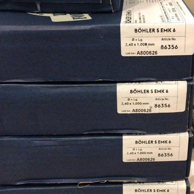 Ready Kawat Las Argon Bohler ER70S-6 2,4MM (1Box 5kg) / Bohler S EMK 6 ER 70S-6 2,4MM x 1000MM (5kg)