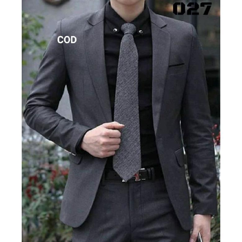 Discount Jas formal pria/Jas hitam pria / Jas blazer hitam / jas kantor/Jas wisuda