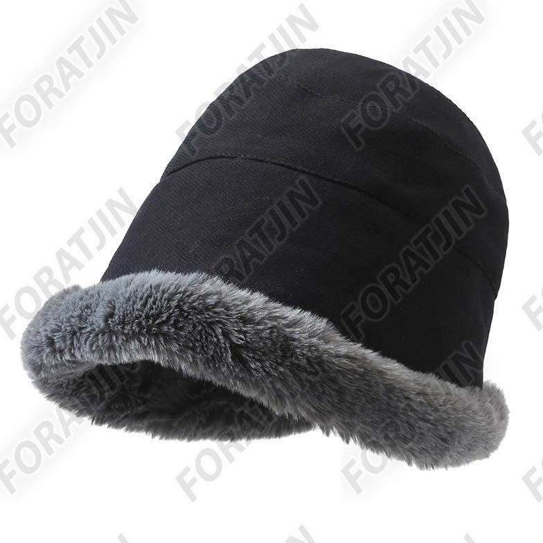 CUCI GUDANG Foratjin-Topi Bucket Bulu Korea Topi Ember Noodys Unisex Dewasa