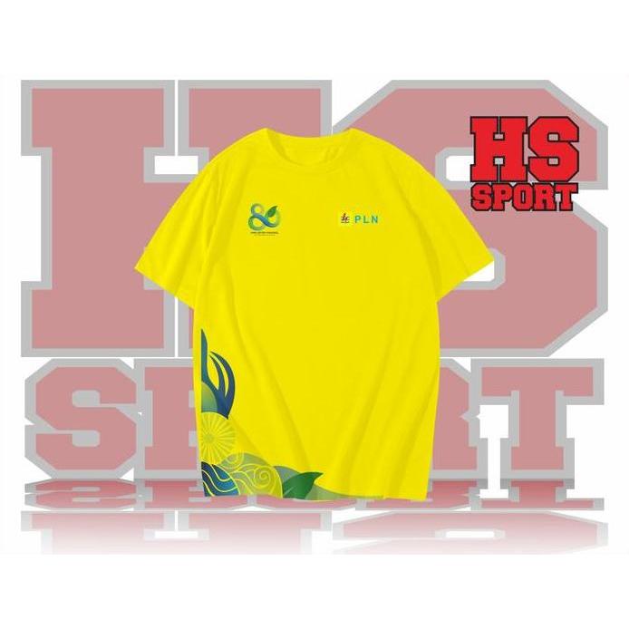 Ready KAOS PLN -  BAJU PLN ULTAH KE 80 THN BUMN HARI LISTRIK NASIONAL PINTAR - KAOS PLN 80th - BAJU 