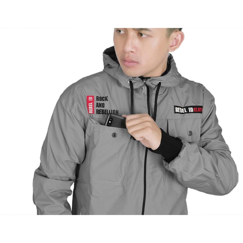 NEW AKN Jaket Semi Parka Unisex / Jaket Pria Wanita Original Rebel Id Anti Air Waterproof