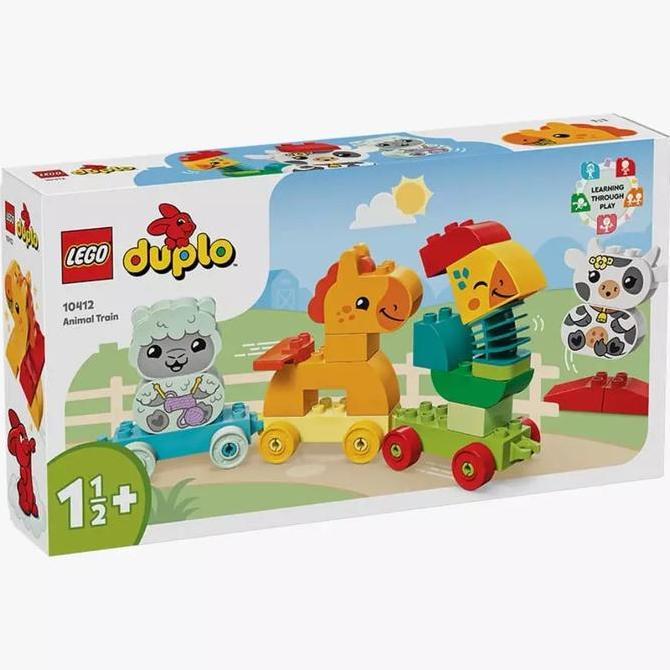 Lego City DIY Duplo Animal Train Kereta Plus 4 Hewan Mainan Brick
