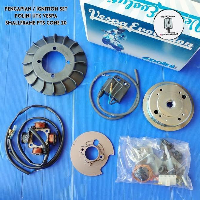 Pengapian Set Vespa POLINI cone 20 utk smallframe pts dkk