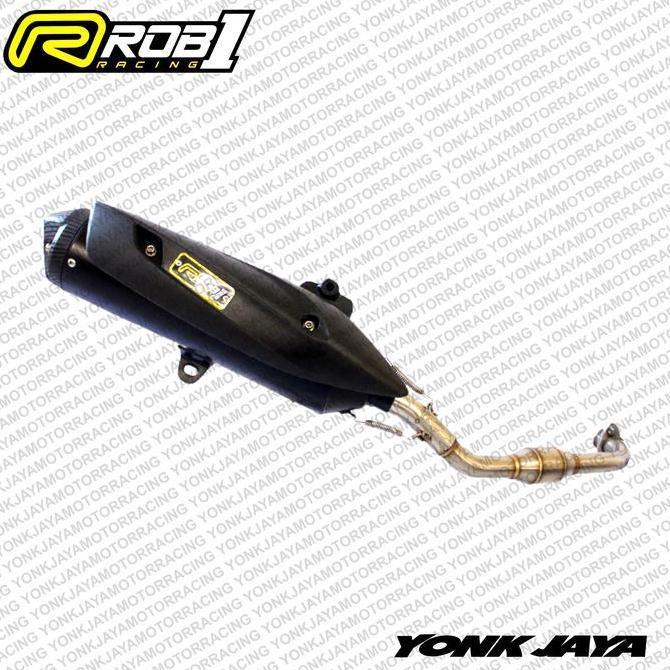 KNALPOT NMAX OLD STANDARD CAP V COVER SILINCER HITAM ROB1