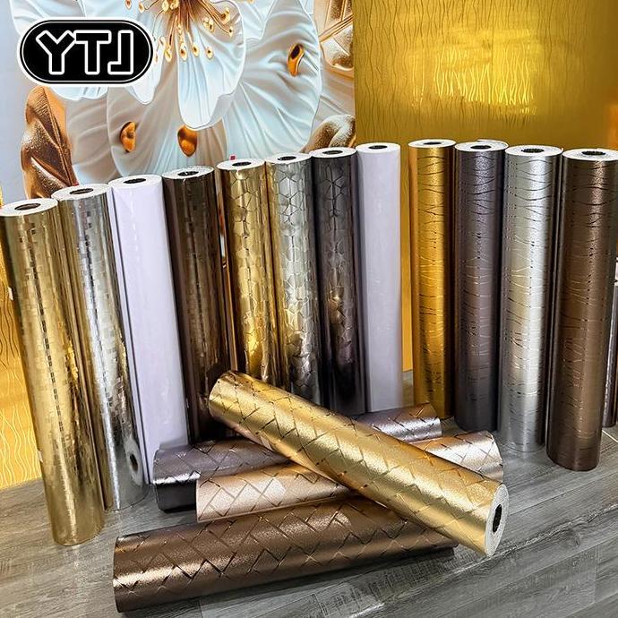 herefarm88 - ytj wallpaper stiker dinding vinyl emboss uk 300x60 cm /tebal 2mm  wallpaper roll dindi