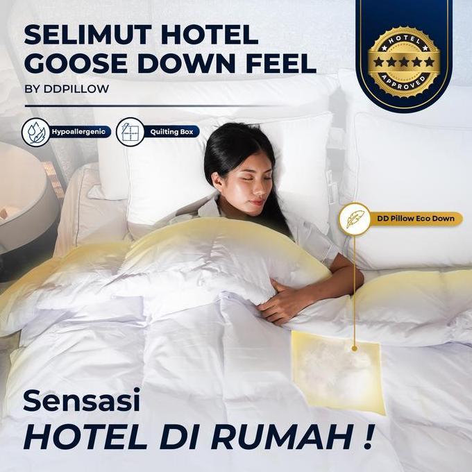 DDPillow | Selimut Hotel Goose Down Feel / Selimut Hotel Bulu Angsa Sintetis / Selimut Fluffy / Duve