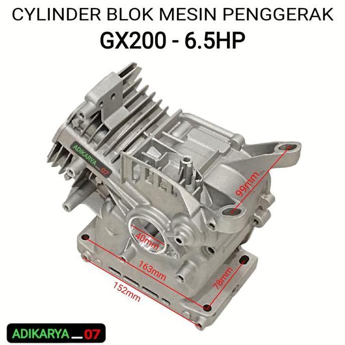 Cylinder Block Boringan Blok Mesin Gx160 5.5Hp Honda Cylinder Block Mesin Penggerak Gx160 Gx200 Gx39