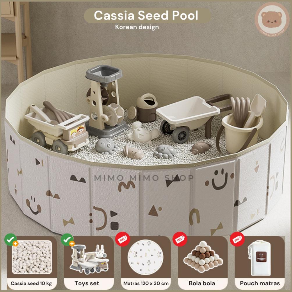 CASSIA SEED SAND POOL - KOLAM PASIR BATU CASSIA SEED MAINAN MOTORIK ANAK WAMMEBEAR MURAH