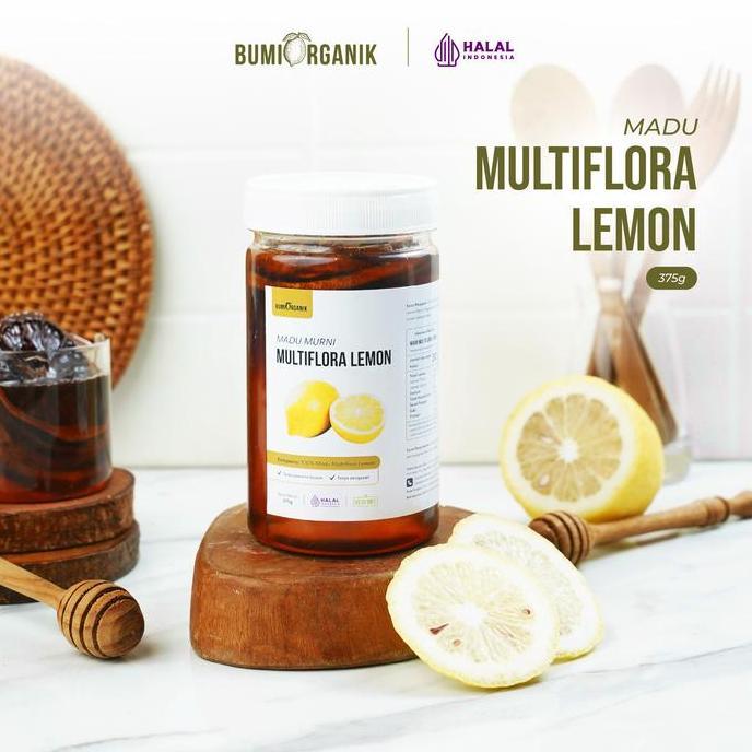 MADU MULTIFLORA LEMON - BUMI ORGANIK - LEMON KERING DAN MADU MULTIFLORA - DRIED LEMON AND HONEY