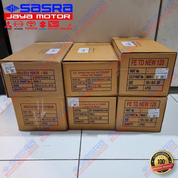 Brake Lining Ntb Kampas Rem Belakang/Depan [1Set] Original Dan Terpercaya