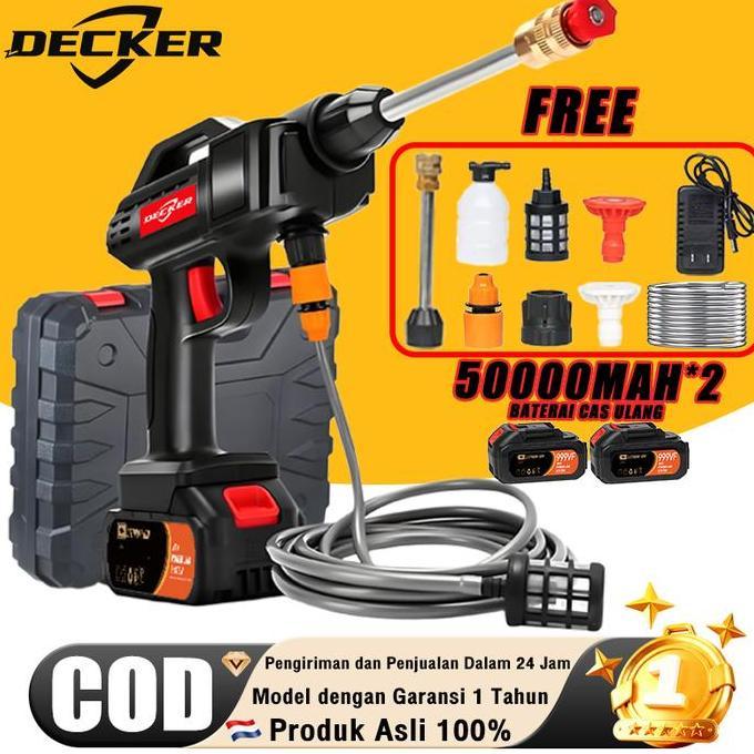 zalva_padigor - DECKER Alat Cuci Mobil AC Mobil Power Sprayer Cuci Steam Berkualitas Pompa Mesin Ste