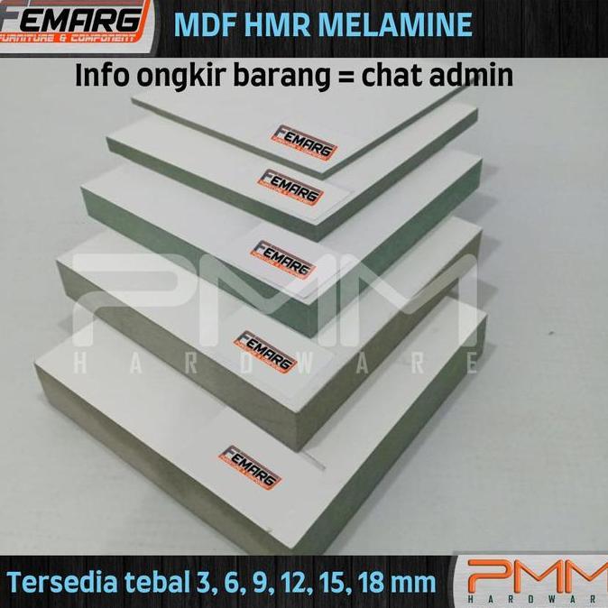 MDF HMR HIJAU MELAMIN TAHAN AIR 3MM 6MM 9MM 12MM 15MM 18MM 122 X244CM