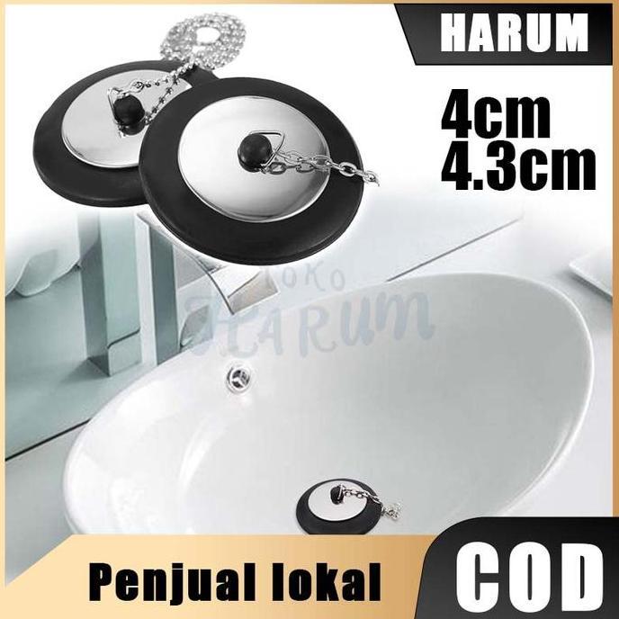 Karet Tutup Bathtub Stopper Pengering Bathtub Bahan Karet Dengan Rantai