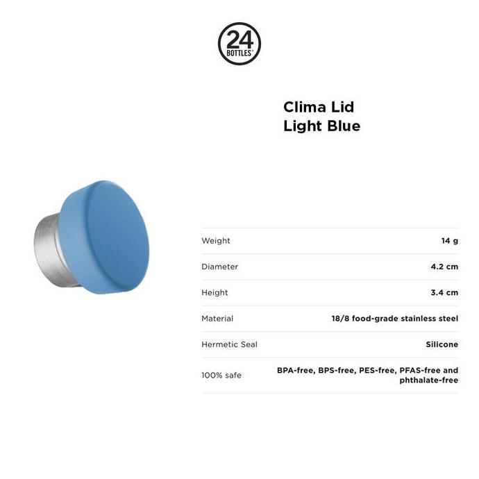 24Bottles Clima Lid, Light Blue