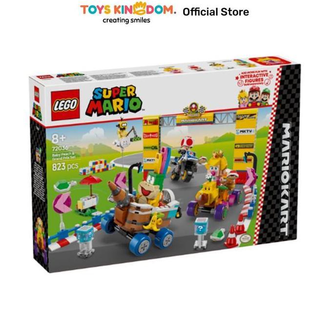 Toys Kingdom LEGO Super Mario Mario Kart Baby Peach N Grand Prix Set 823 pcs 72036 - Mix