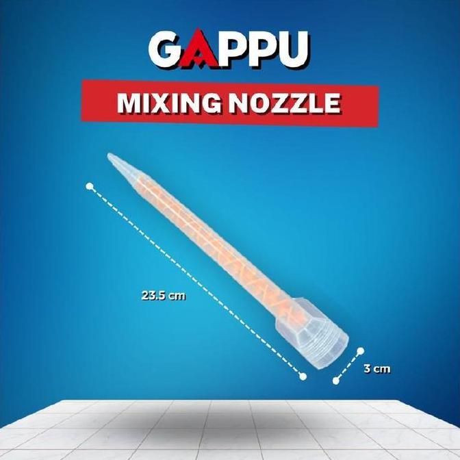 Mixing Nozzle Gappu Premium Epoxy Tile Grout Waterproof Resin / Alat Ulir GAPPU