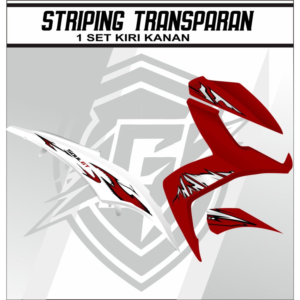 Sticker Striping Mio Soul Gt 115 Transparan Stiker Aksesoris Body Motor