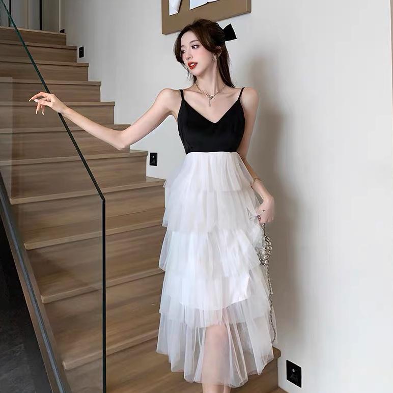 DRESS TULLE  GAUN BEACH WEAR WANITA MIDI MX587