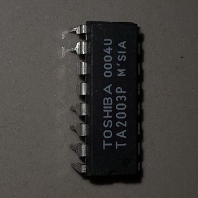 IC TA2003 TA 2003 RECEIVER AM FM ORI TOSHIBA WHITE MARKING NOS BBM27