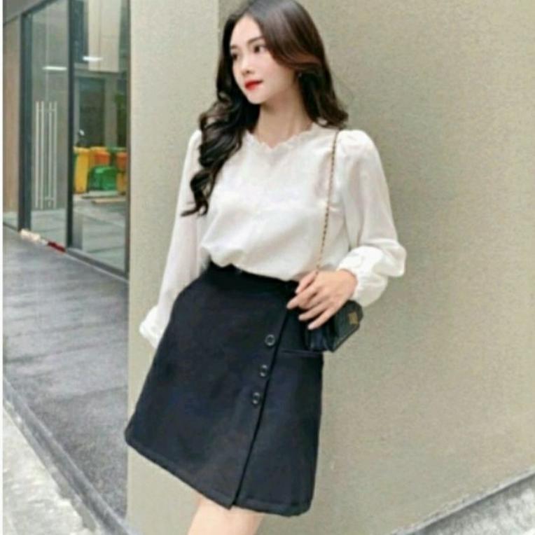 terbaru korean miniskirt rok celana pendek wanita | hotpants celana rok wanita jumbo