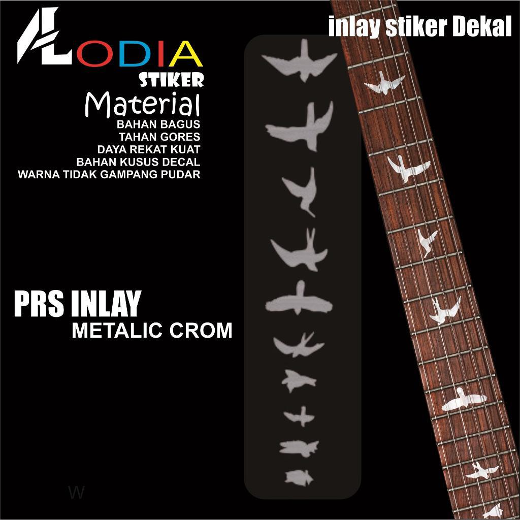 Inlay Prs Stiker Fret Gitar Burung Elegan Pet
