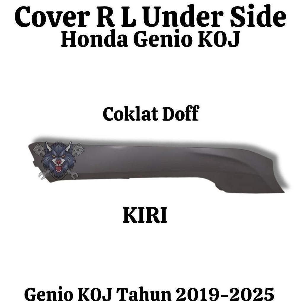 Cover Dek Lantai Bawah Samping Kanan Kiri Genio K0J Sirip Bawah Under Side Genio K0J Coklat Doff