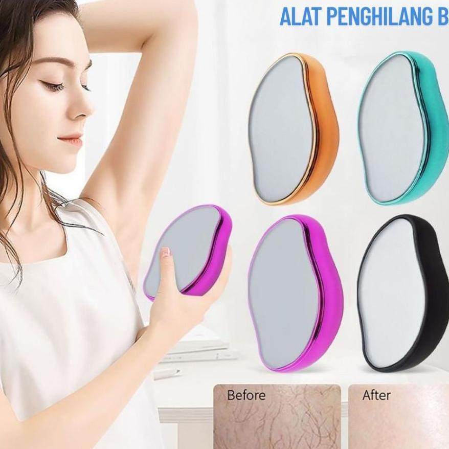 Alat Pembersih Bulu Penghilang Rambut Kristal Epilator Aman Tanpa Rasa Sakit Penghapus Rambut