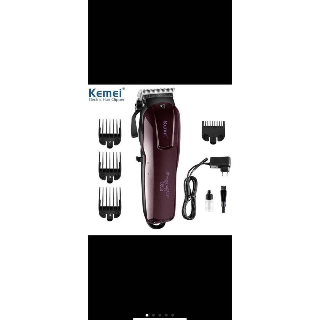 Ready Alat Cukur Rambut KEMEI KM 2600 Hair Clipper Kemei Mesin Cukur Cordles murah