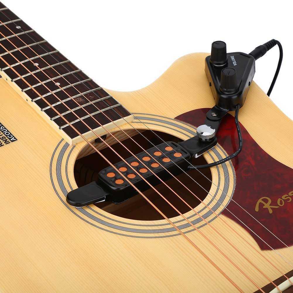 Cod Taffstudio P 011 Pick Spul Pickup Gitar Akustik Listrik Microphone 12 Hole Tone Volume Control