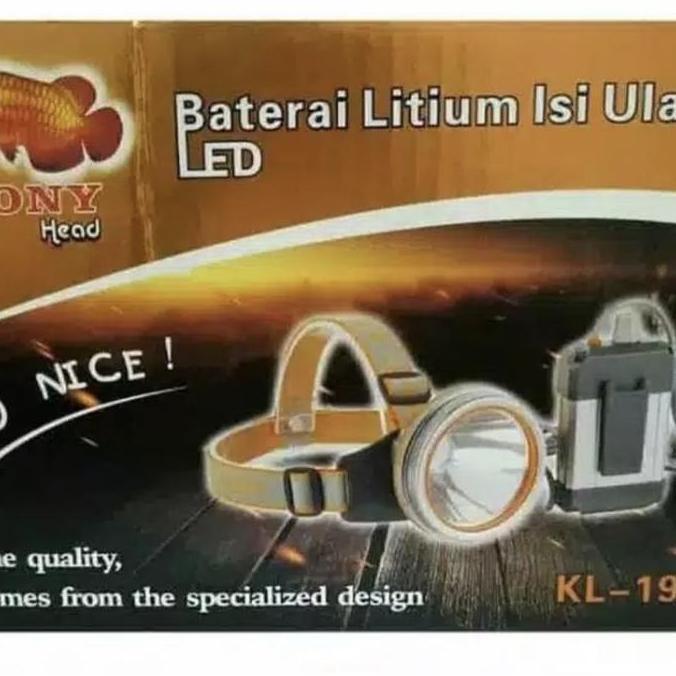 Ready Senter Kepala Dony KL-197 Cahaya Kuning 20 watt murah
