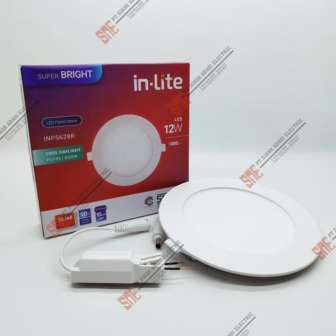 Lampu Downlight Led Inlite 12 Watt Inbow 3000K/4000K/6500K INPS628R
