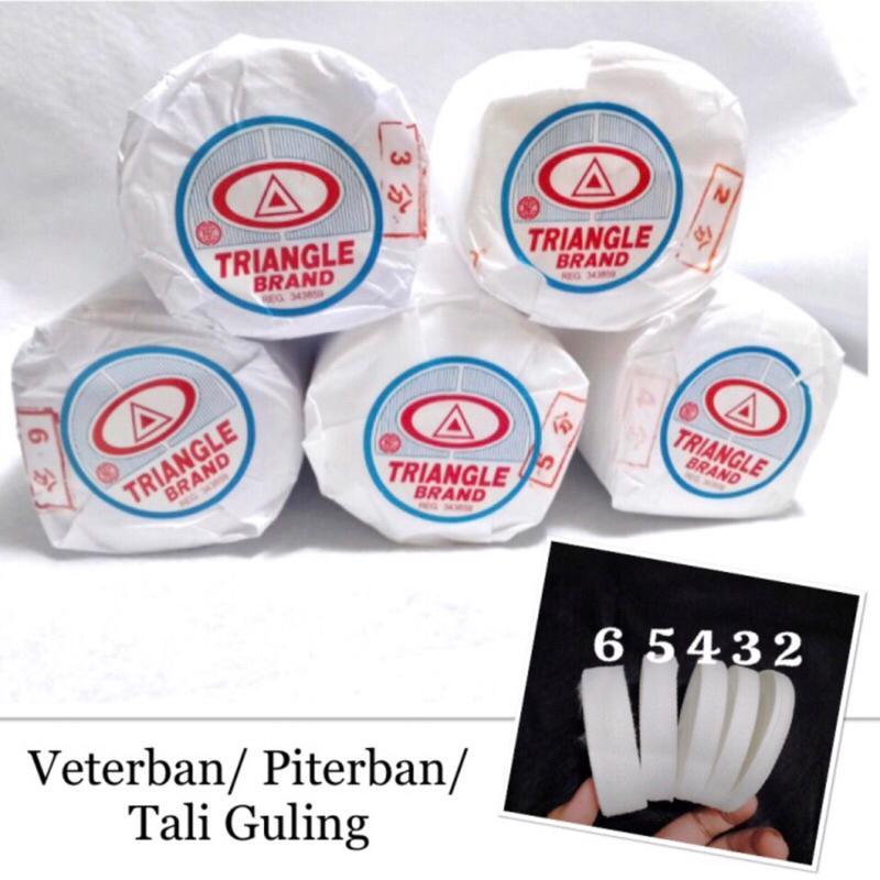 Veterban/ Piterban/ Tali Guling | Merk Triangle | Slop Isi 10 Pcs