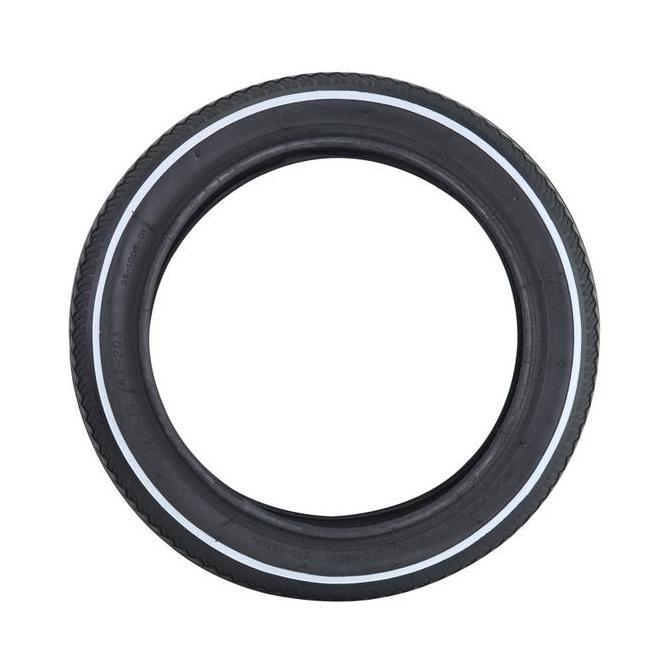 Gipsy G-PRO GS1008 Tire NO FOLDING 12 X 1.75 Ban Push Bike BLACK WHITE LINE