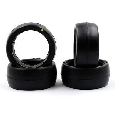 34404 RJ RIDE 60MM SIZE 60G TIRES 4PCS FOR 1/10 M-CHASSIS TQRC27