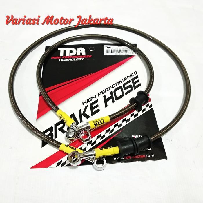 Selang Rem Depan belakang CBR 150 CB150R Sonic 150 tdr rACING Black Carbon