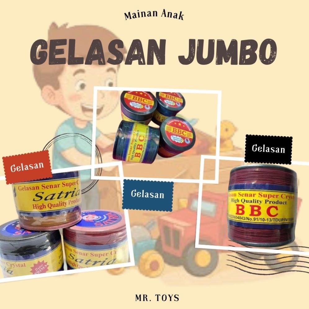 GRACIASMART GELASAN JUMBO SUPER TAJAM CAP PINOKIO/SATRIA/ BBC/SEPULUH II/ BENANG LAYANGAN JUMBO 3000