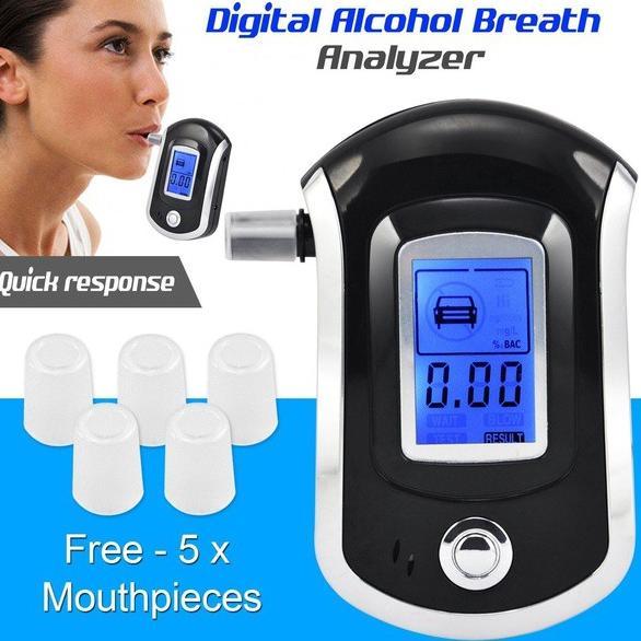 leles Alat LCD Digital Deteksi Minuman Keras & Alkohol dengan Nafas - Promo