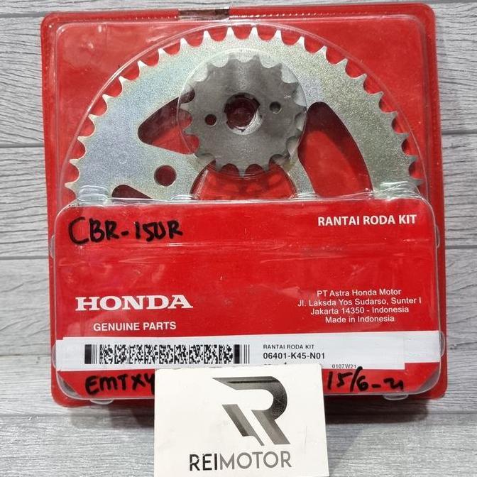 GEARSET GEAR SET GIR SET CB150 CBR150 R LED ORI AHM 06401-K45-N01