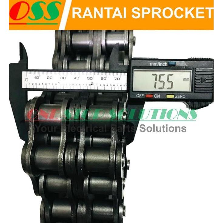RANTAI SPROCKET RS100-2 / ROLLER CHAIN RS 100 - 2 DOUBLE